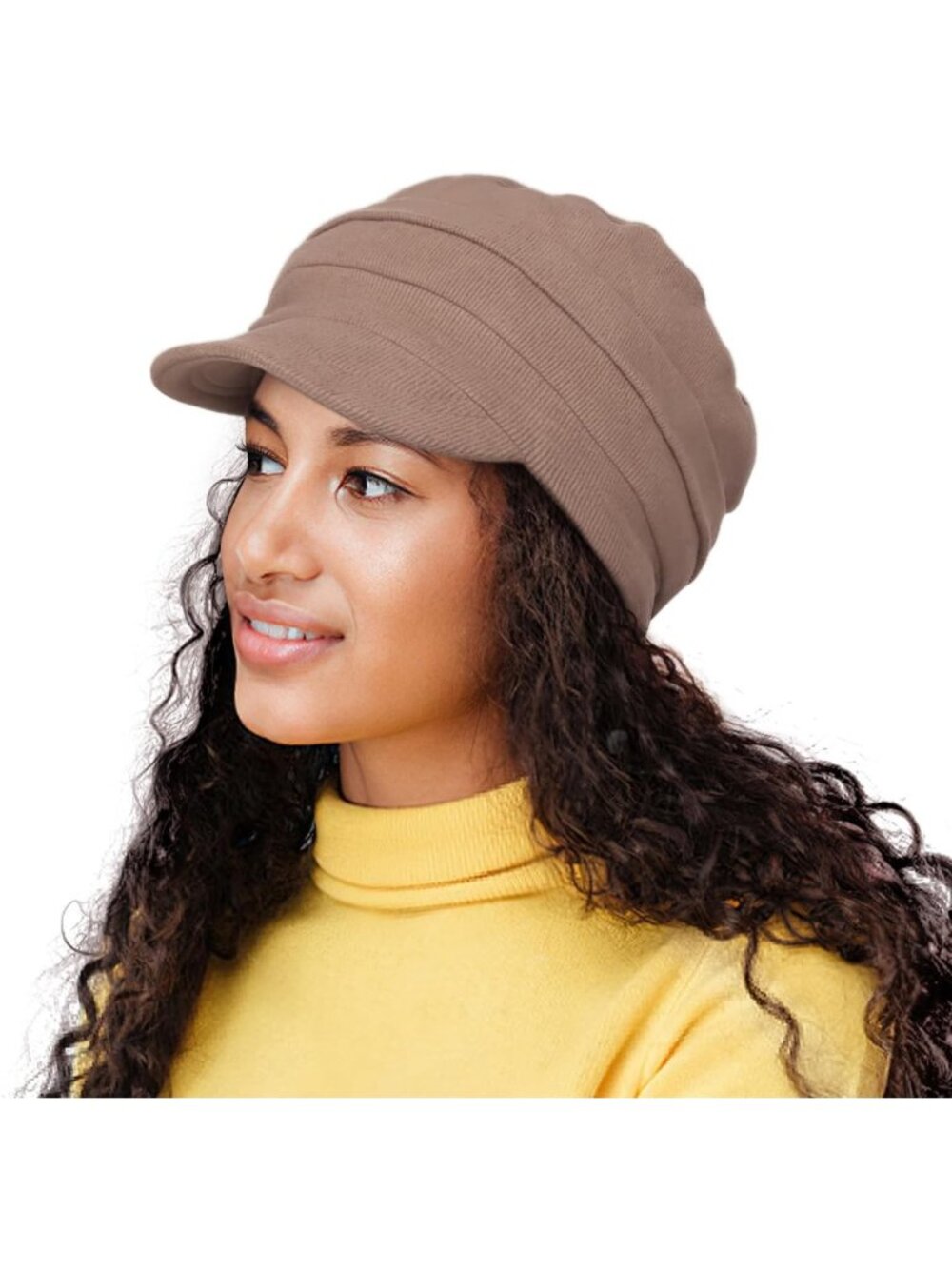 Stylish Oversized Satin Lined Baseball Cap - Perfect for Curly Hair & Winter